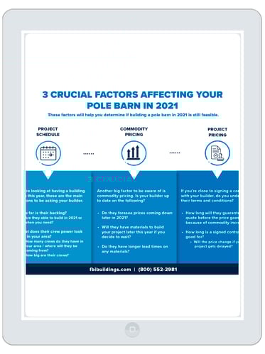 3 Crucial Factors Affecting Your Pole Barn in 2021