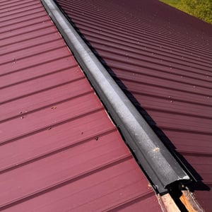 Aluminum Pole Barn Ridge Cap-1