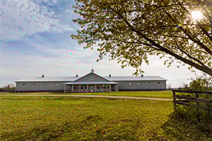 Horse Barn with Indoor Riding Arena