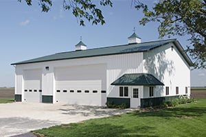 Barn with Tree