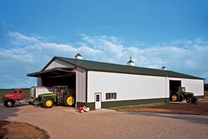 Barns with Tractors