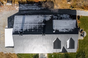Drone of Metal Roof