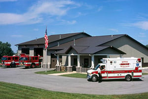 post-frame fire station