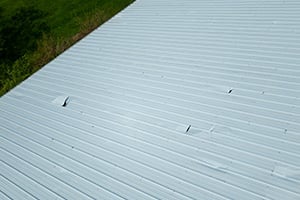 Hail Damage to Metal Roof