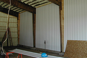 Install Pole Barn Interior