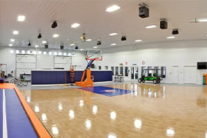 Pole Barn Basketball Court