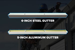 Pole Barn Gutter Comparison