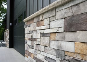 Pole Barn Stone Wainscoting