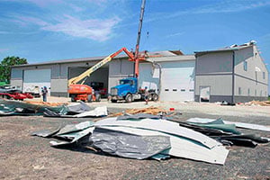 Pole Barn Storm Damage