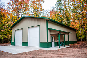 Pole Barn in Fall