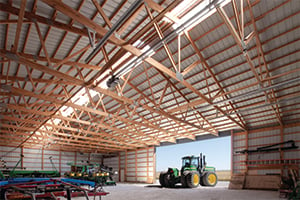 Farm Equipment Storage Building Interior