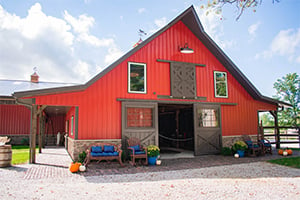 Red Barn with Porch-1