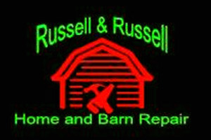 Russell & Russell Home and Barn Repair Logo