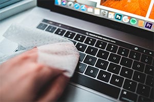 Sanitizing Laptop