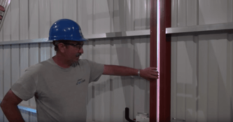 how to fix a pole barn sliding door, step 1