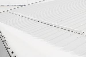 Pole Barn Snow Guard on Metal Roof