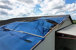 Temporary Pole Barn Repair