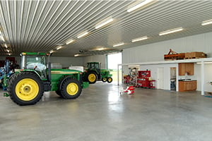 Tractor in Shop