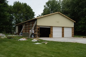 Pole Barn Garage Renovation_Steve Wright_During