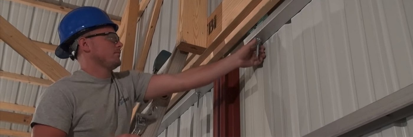How To Fix A Pole Barn Sliding Door 5, Pole Barn Sliding Door Aluminum Frame